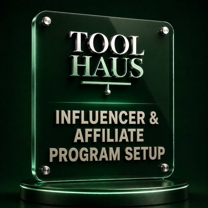Tool Haus — Influencer & Affiliate Program Setup Kit