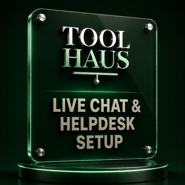 Tool Haus — Live Chat & Helpdesk Setup Kit