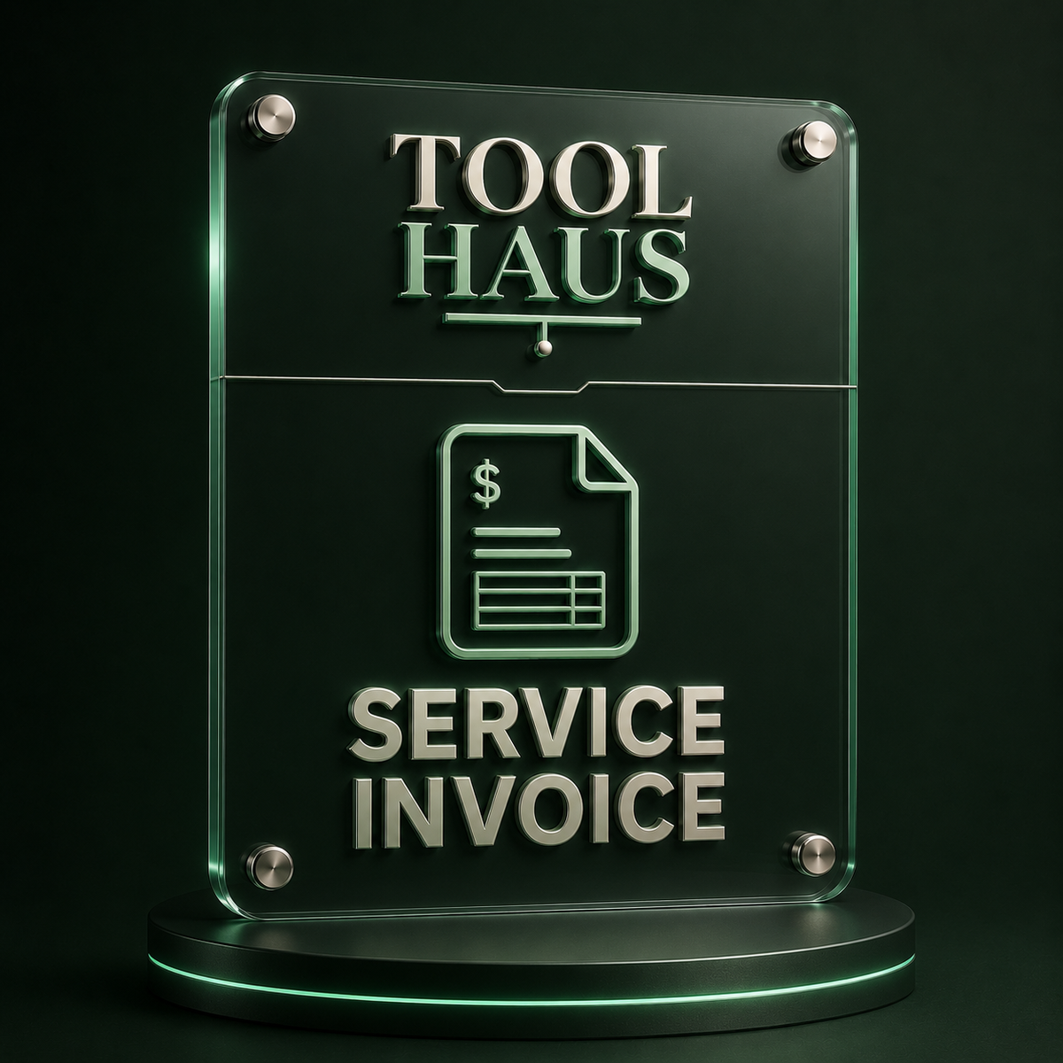 Tool Haus — Tool Haus Service Invoice — $100 (B)