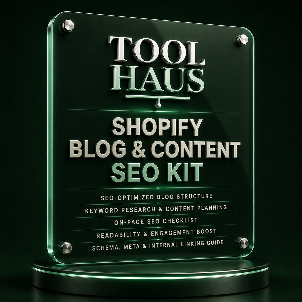 Tool Haus — Shopify Blog & Content SEO Kit